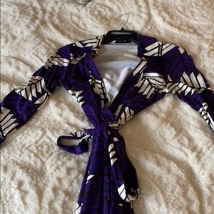Diane Von Furstenberg Maxi wrap dress size 0